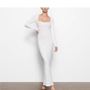 Skims soft long sleeve lounge dress